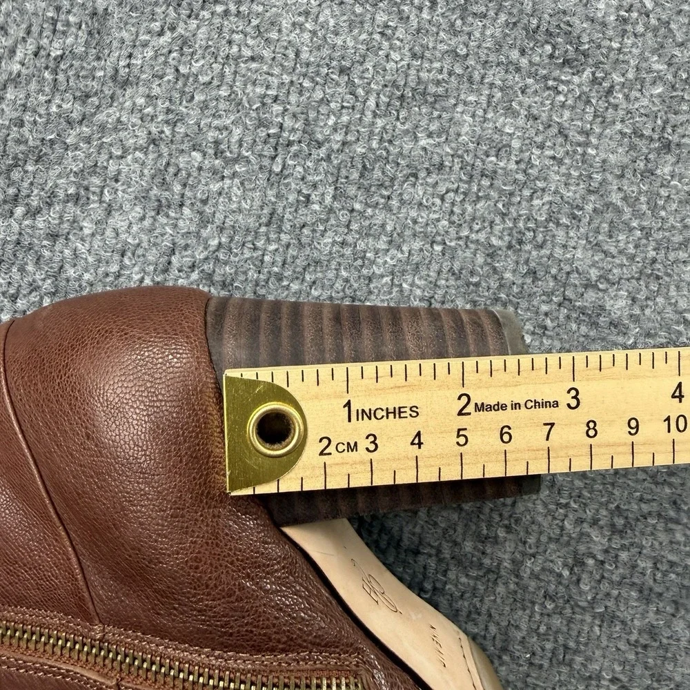 Cole Haan NikeAir Brown Leather Ankle Boots Heeled‎ Booties Womens 8B